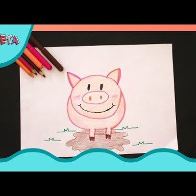 porco desenhar aula