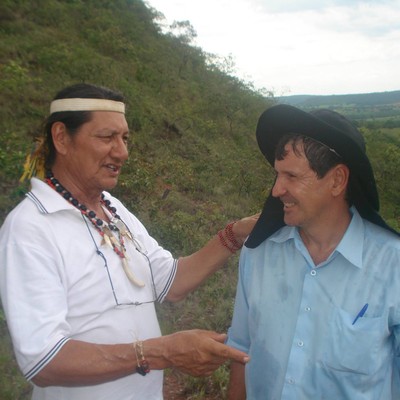 Cacique Terena e claudio Scarparo