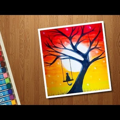 Paisagem com Giz Pastel Oleoso